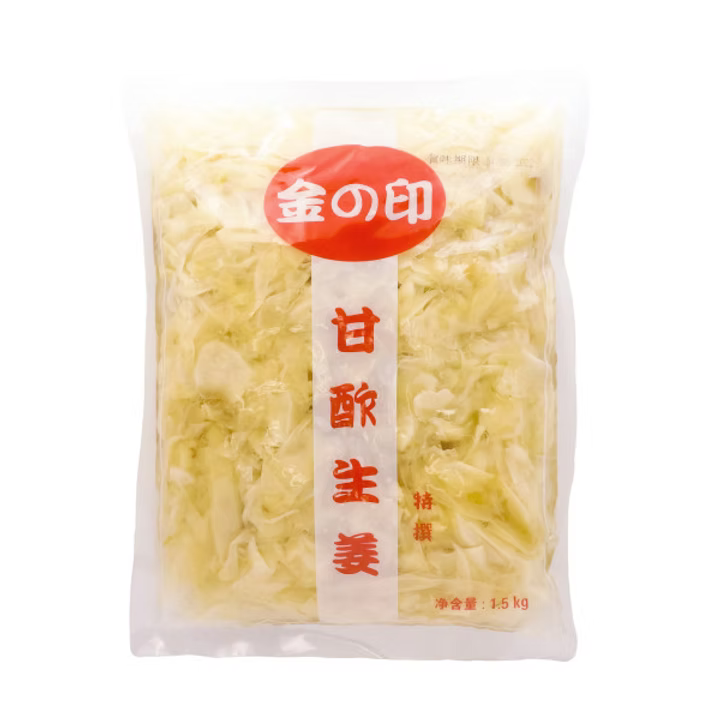【乾貨】壽司白薑片 (1.5kg 大份量) | 清爽開胃、口感爽脆、解膩首選(壽司/刺身最佳配角、燒肉/炸物靈魂搭檔、家庭聚會必備)