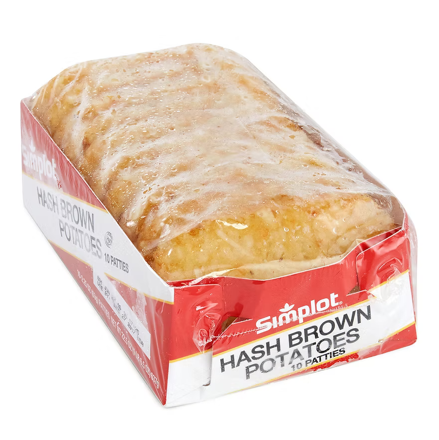 美國Simplot黃金酥脆薯餅 (10塊裝) | 外酥內綿、美式經典風味、早午餐必備(知名品牌、氣炸鍋專用、免解凍輕鬆上桌、全家老少咸宜)