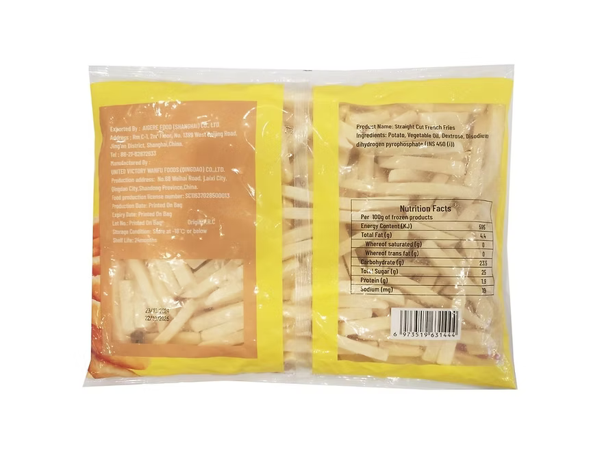 Aigere粗直薯條 (1kg) | 外酥內綿、濃郁薯香、清真認證安心首選(嚴選優質馬鈴薯、氣炸鍋/烤箱專用、派對分享/日常加菜必備、輕鬆還原美式餐廳級美味)