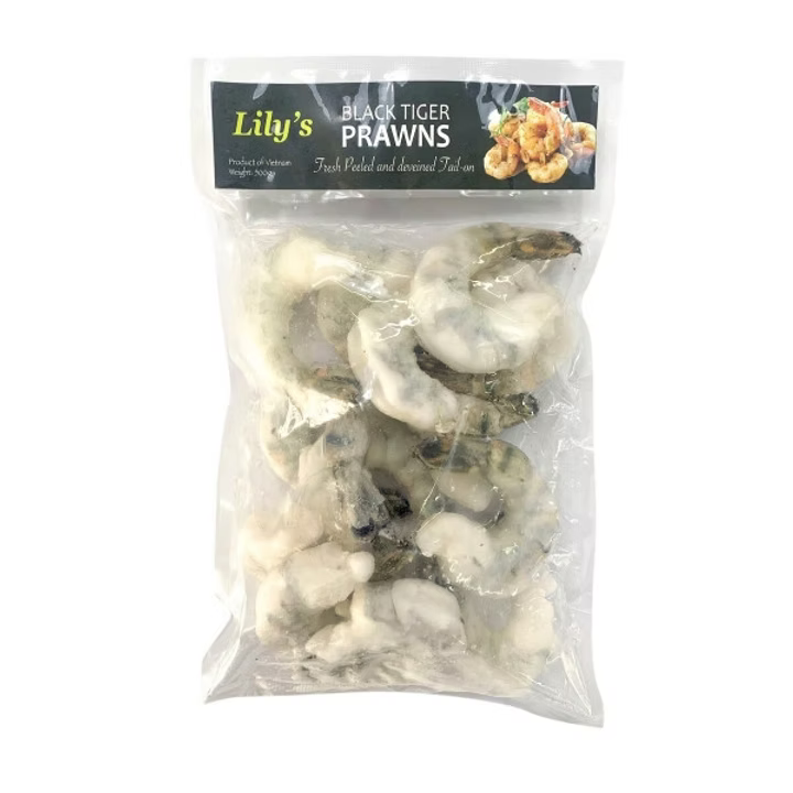 越南鳳尾黑虎蝦仁 (500g) | 頂級黑虎蝦肉質極致爽脆、大隻彈牙有蝦味