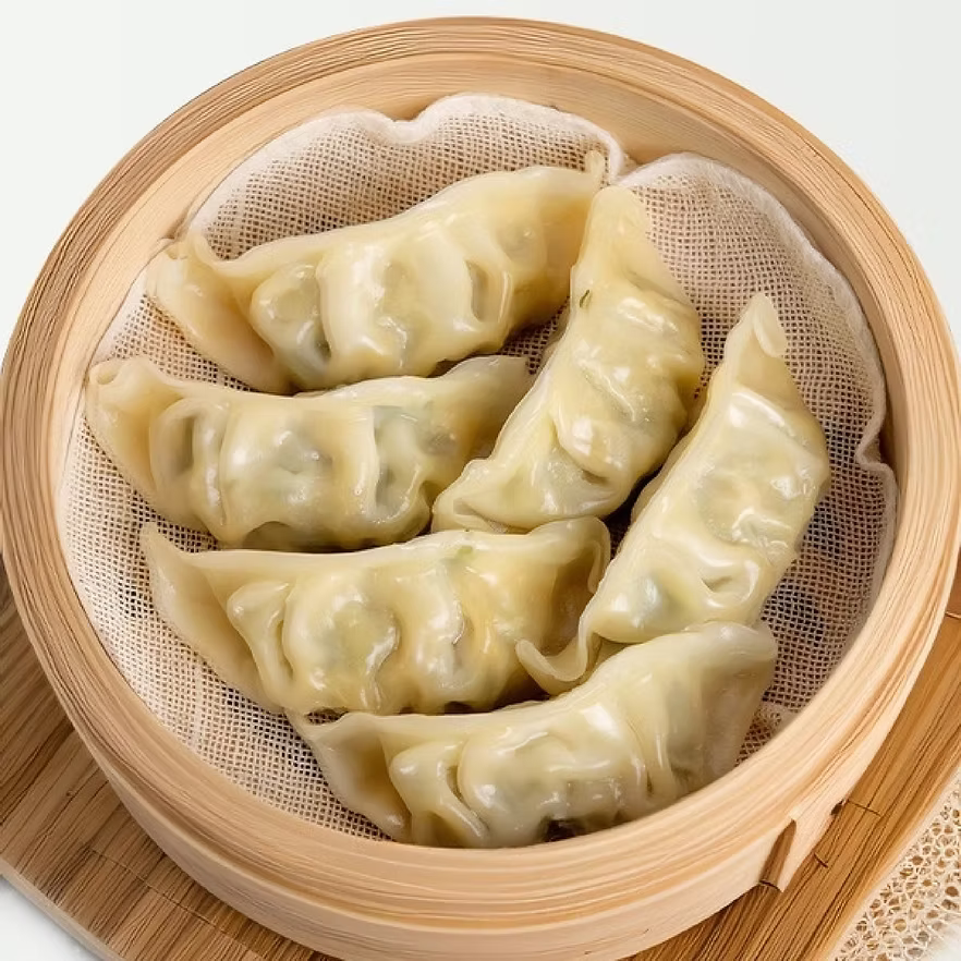 CP 豬肉薺菜蒸餃 (20隻) | 薺菜清香鮮甜、肉汁飽滿、皮薄餡嫩(煎/蒸/煮/微波皆宜、5分鐘極速上桌、家庭健康點心首選)