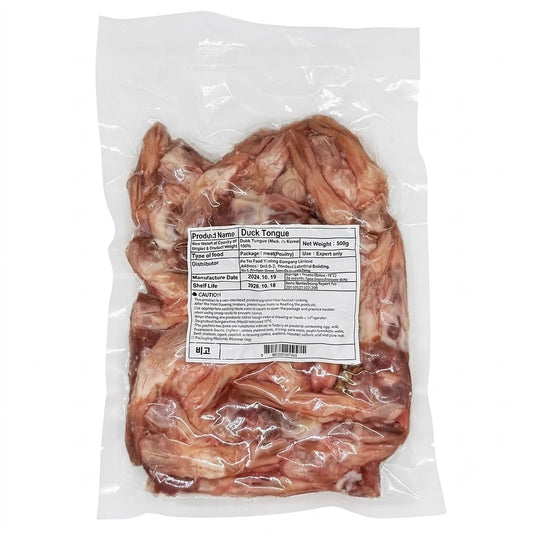 韓國無激素鴨舌 (500g) | 肉質飽滿、處理乾淨、極致爽脆(麻辣/鹽酥鴨舌靈魂單品、居家聚餐美味首選)pt
