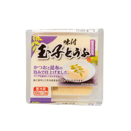🇯🇵日本味付玉子豆腐 (100g x 3盒) | 日本傳統職人雞蛋豆腐工藝、100%新鮮雞蛋與濃郁高湯黃金比例(口感滑嫩如布甸入口即化,輕鬆打造清爽日式涼拌、蒸煮與家常美饌饗宴)