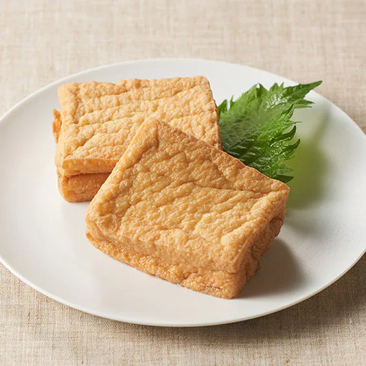 🇯🇵日本無添加油炸厚豆腐 (180g) | 日本傳統職人嚴選大豆工藝、100%無添加化學成分與天然植物油慢炸(外皮金黃酥脆內裡軟嫩多汁吸汁力極強,輕鬆打造日式關東煮、味噌湯與家常美饌饗宴)