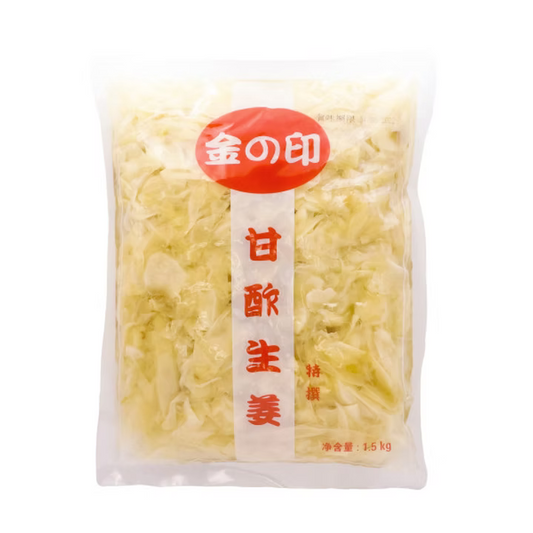 【乾貨】壽司白薑片 (1.5kg 大份量) ｜ 清爽開胃、口感爽脆、解膩首選（壽司/刺身最佳配角、燒肉/炸物靈魂搭檔、家庭聚會必備）