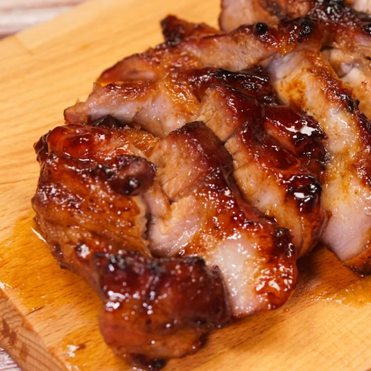 【浪】港式惹味蜜汁叉燒 (1斤) ｜ 蜜汁濃郁、肉質軟嫩多汁、經典港式燒味（精選優質豬肉、加熱即食/氣炸焗爐適用、叉燒飯/加菜首選、輕鬆還原茶餐廳美味）