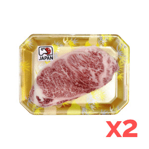 【2件】🇯🇵日本A5和牛西冷扒 (200g x2) ｜ 日本頂級A5最高等級、大理石般藝術油花、入口即化頂級西冷牛扒首選（肉質極致軟嫩、濃郁甘香脂香、輕鬆在家享受米芝蓮級極致肉食饗宴）