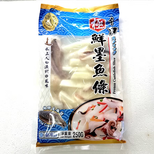 水上人墨魚條 (250g) ｜ 鮮甜彈牙、真材實料滿滿墨魚肉（打邊爐/香煎首選）