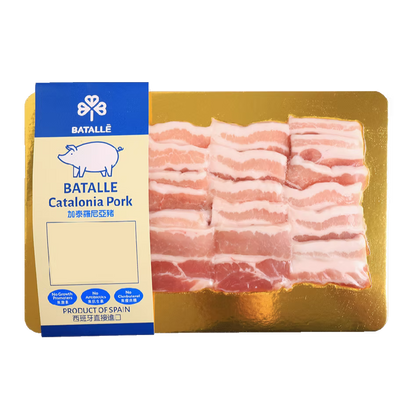 🇪🇸西班牙 Batalle 加泰羅尼亞豬帶皮挑骨腩 (250g) ｜ 皮酥肉嫩、油潤化口、燒烤靈魂單品（家庭韓燒/炭烤首選、極致精品燒肉享受