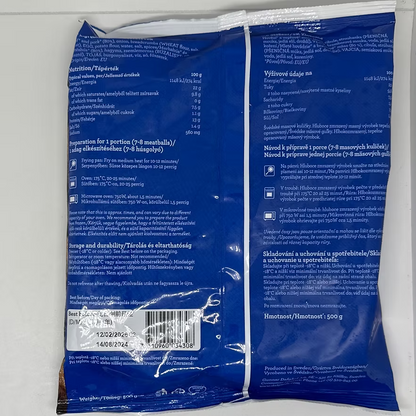 瑞典Dafgards豬牛肉丸 (500g) ｜ 紮實飽滿、美味速成（氣炸鍋/烤箱專用、冷凍庫常備、隨時享受外香內嫩的北歐風肉丸）