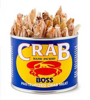 印尼BOSS罐裝蟹鉗肉 (CLAW/16oz) ｜ 嚴選純蟹鉗肉、肉質結實彈牙鮮甜、高級海鮮料理首選（進口優質罐頭海鮮、炒飯/蟹肉粥/義大利麵必備、輕鬆還原餐廳級美味）