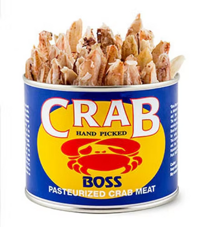 印尼BOSS罐裝蟹鉗肉 (CLAW/16oz) ｜ 嚴選純蟹鉗肉、肉質結實彈牙鮮甜、高級海鮮料理首選（進口優質罐頭海鮮、炒飯/蟹肉粥/義大利麵必備、輕鬆還原餐廳級美味）