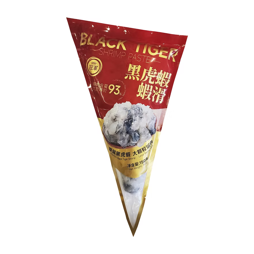 93%黑虎蝦蝦滑 (150g) ｜ 極致高純度蝦肉、爽脆彈牙、真材實料（火鍋/蝦多士/煎蝦餅必備、鮮甜多汁、五星級美味）