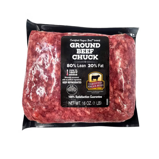 🇺🇸美國 CAB 認證天然安格斯免治牛肉 (16oz/454g) ｜ 瘦牛 20% 黃金脂肪比例、肉味濃郁無腥味（高蛋白健身備餐/美式漢堡首選）