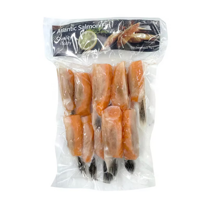 大西洋三文魚邊鰭 (350g) ｜ 骨邊肉極致滑嫩、天然魚油香氣濃郁（椒鹽香煎/火鍋萬用）