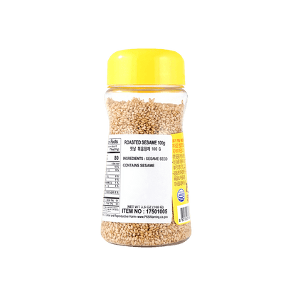 🇰🇷韓國不倒翁烤芝麻 (100g) ｜ 韓國國民食品大廠Ottogi、嚴選優質白芝麻低溫慢火烘焙工藝（顆粒飽滿濃郁堅果焦香四溢，輕鬆打造正宗韓式拌飯、紫菜包飯與家常料理提香饗宴）