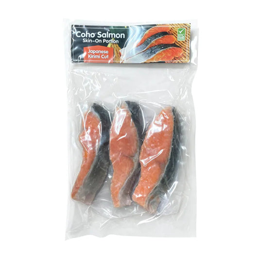 智利 Coho 三文魚柳 (日式切/3件裝) ｜ 智利優質純淨海域頂級Coho銀鮭、日式專業厚切分段（肉質細緻扎實、油脂豐沛脂香濃郁，輕鬆打造日式居酒屋鹽烤鮭魚與營養晚餐饗宴）
