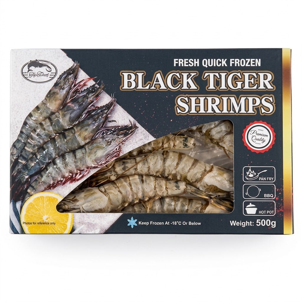越南特選虎蝦 (6-8隻裝/500g) ｜ 急凍鎖鮮、肉質清甜有嚼勁