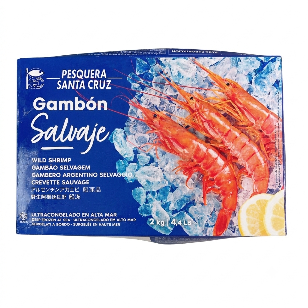 阿根廷紅蝦 (刺身級) (L1規格/2kg) ｜ 肉質軟糯、極致鮮甜、飽滿蝦膏（刺身級品質、急凍鎖鮮、海鮮火鍋/烤肉奢華首選、聚會必備）