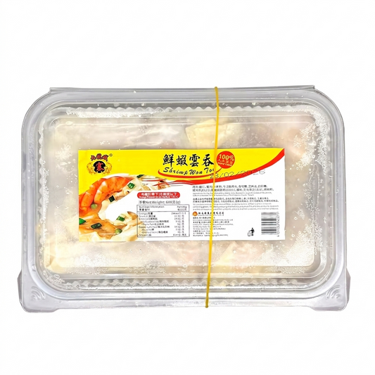 九龍城寨鮮蝦雲吞 (600g) ｜ 皮薄滑嫩、鮮蝦爽脆、肉餡多汁（經典港式風味、煮麵/滾湯首選、5分鐘極速美味）