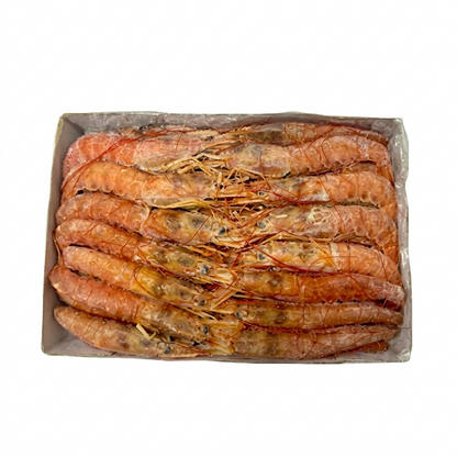 阿根廷紅蝦 (刺身級) (L1規格/2kg) ｜ 肉質軟糯、極致鮮甜、飽滿蝦膏（刺身級品質、急凍鎖鮮、海鮮火鍋/烤肉奢華首選、聚會必備）