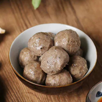 俊味潮汕黑椒牛筋丸 (250g) ｜ 黑椒辛香、牛筋彈牙、肉質紮實（火鍋/關東煮必備、極致咀嚼口感、惹味湯品首選）