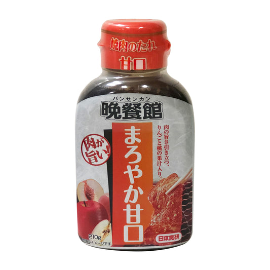 🇯🇵日本晚餐館焙煎燒肉汁 (甘口/210g) ｜ 日本經典醬料品牌晚餐館、獨家雙重焙煎白芝麻與香醇本釀造醬油黃金比例（甘口溫潤甘甜不膩口，輕鬆打造日式居酒屋級家庭燒肉與家常美饌饗宴）