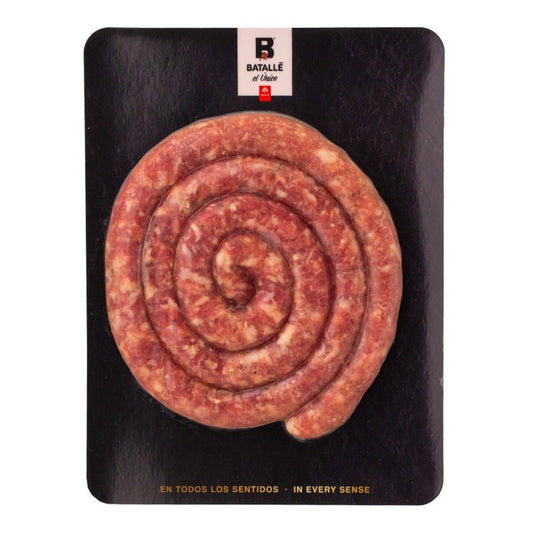 西班牙 Batalle 杜洛克黑豬豚蛇餅腸 (250g) ｜ 西班牙國寶級杜洛克黑豬血統、油花甘香肉質細緻多汁（平底鍋煎烤/氣炸即食、口感彈牙爆汁，輕鬆打造餐廳級奢華西式早午餐）