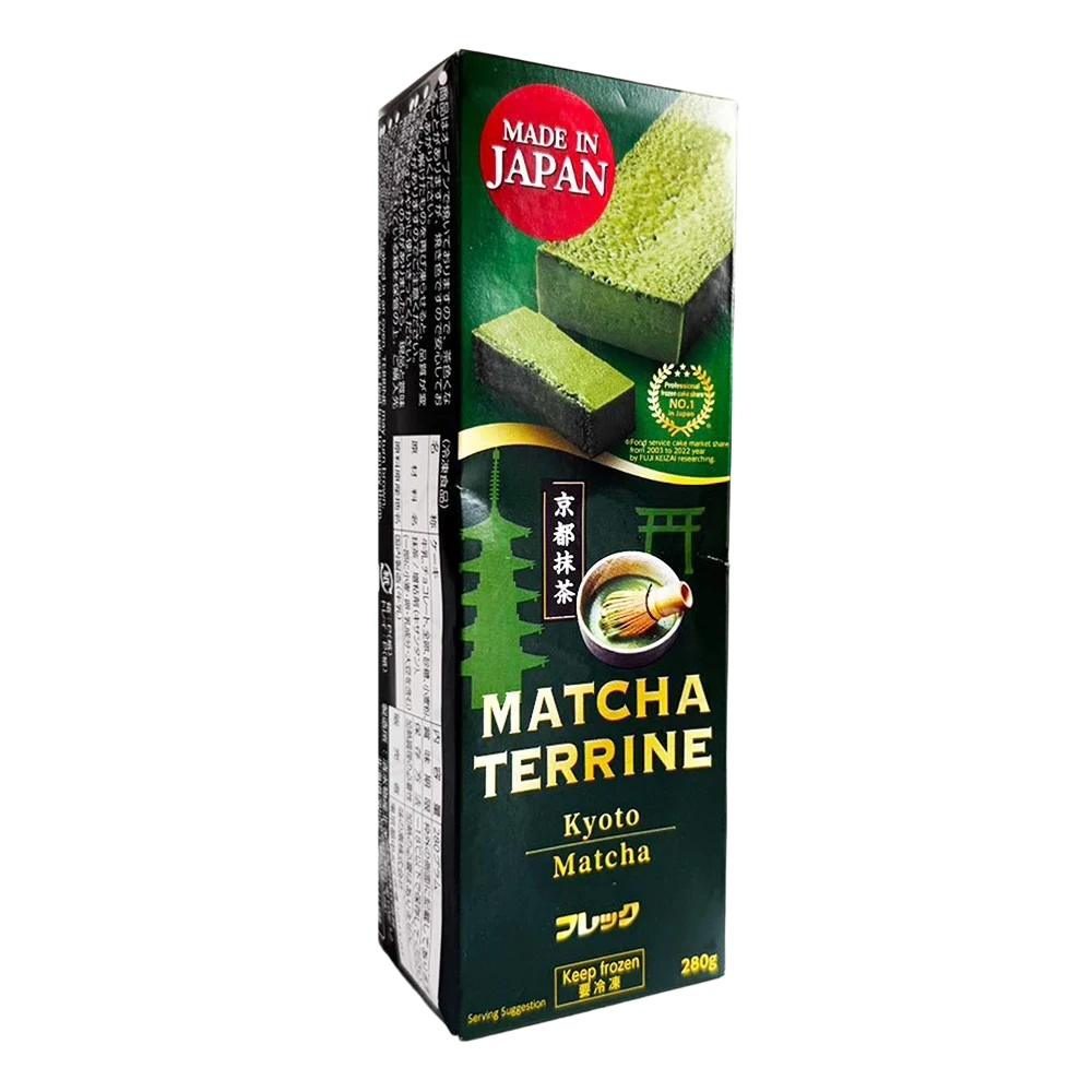 🇯🇵日本味之素抹茶醬糜蛋糕 (280g)｜ 日本味之素大廠頂級甜點工藝、嚴選濃厚忌廉芝士結合道地抹茶（絲絨般綿密入口即化、茶韻回甘不膩口，輕鬆打造高級日式下午茶與品茗饗宴）