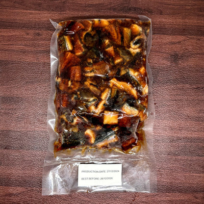 蒲燒鰻魚肉 (熟) (500g) ｜ 頂級日式祕製甘香蒲燒醬汁、肉質厚實軟糯入口即化（簡單加熱即食、500g超值大份量，輕鬆還原日式料理亭極品鰻魚丼飯與家庭聚餐）