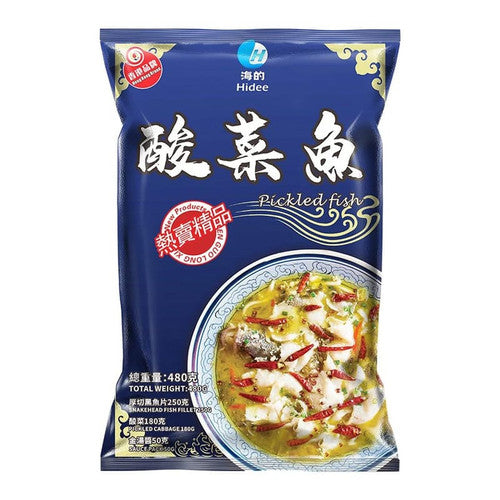 海的酸菜魚 (480g) ｜ 正宗川味金黃酸爽濃郁湯底、魚片鮮嫩滑溜無腥味（簡單加熱即食、酸辣開胃超下飯，輕鬆還原餐廳級別極品酸菜魚大菜）