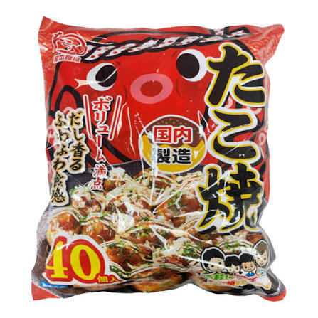 🇯🇵日本岡本食品章魚燒 (40粒) ｜ 日本知名大廠岡本食品正宗大阪屋台風味、真材實料包裹彈牙整塊章魚（外皮酥脆內餡軟嫩爆漿，輕鬆打造宅家章魚燒派對與日式小吃饗宴）