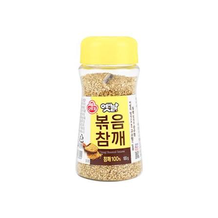 🇰🇷韓國不倒翁烤芝麻 (100g) ｜ 韓國國民食品大廠Ottogi、嚴選優質白芝麻低溫慢火烘焙工藝（顆粒飽滿濃郁堅果焦香四溢，輕鬆打造正宗韓式拌飯、紫菜包飯與家常料理提香饗宴）