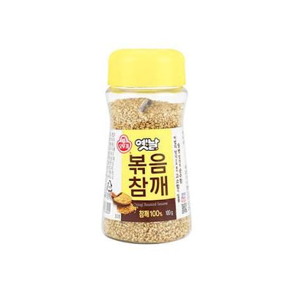 🇰🇷韓國不倒翁烤芝麻 (100g) ｜ 韓國國民食品大廠Ottogi、嚴選優質白芝麻低溫慢火烘焙工藝（顆粒飽滿濃郁堅果焦香四溢，輕鬆打造正宗韓式拌飯、紫菜包飯與家常料理提香饗宴）