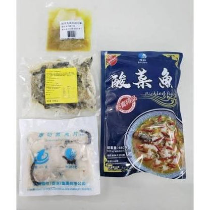 海的酸菜魚 (480g) ｜ 正宗川味金黃酸爽濃郁湯底、魚片鮮嫩滑溜無腥味（簡單加熱即食、酸辣開胃超下飯，輕鬆還原餐廳級別極品酸菜魚大菜）