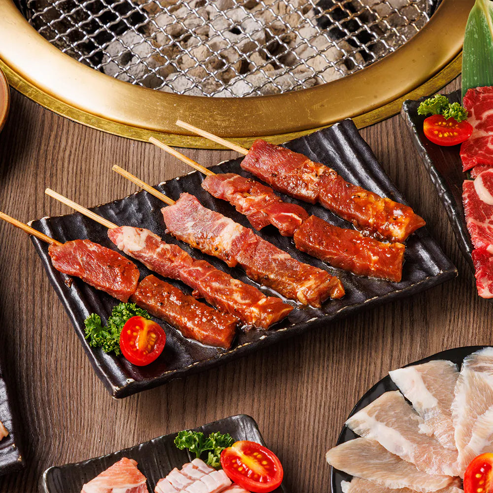 黑椒牛肉串 (8串) ｜ 肉質彈牙多汁、黑椒香氣濃郁飽滿（氣炸鍋料理/煎烤/派對懶人菜首選）