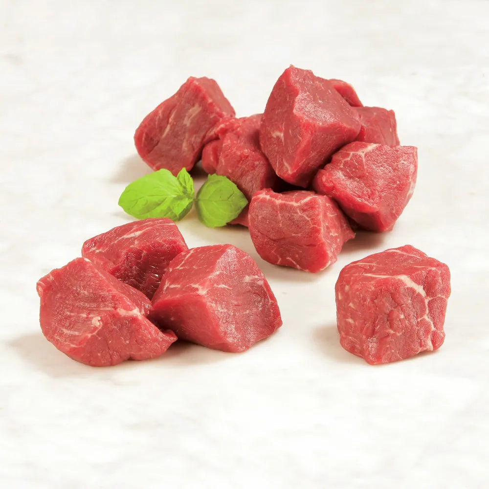 巴西牛柳粒 (1磅) ｜ 巴西優質進口牛肉、嚴選極嫩牛柳部位、高蛋白人寵共食首選（肉質極致軟嫩多汁、已切粒免刀工，輕鬆製作毛孩健康鮮食與惹味黑椒牛柳粒）