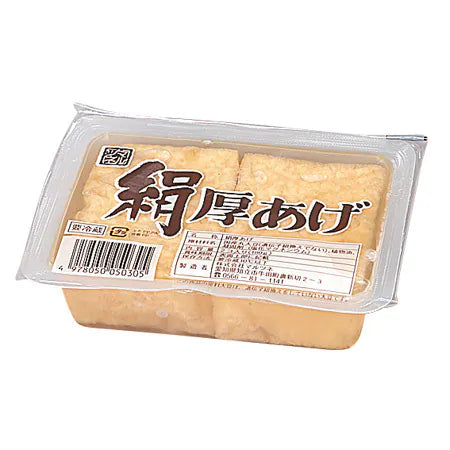 🇯🇵日本無添加油炸厚豆腐 (180g) ｜ 日本傳統職人嚴選大豆工藝、100%無添加化學成分與天然植物油慢炸（外皮金黃酥脆內裡軟嫩多汁吸汁力極強，輕鬆打造日式關東煮、味噌湯與家常美饌饗宴）