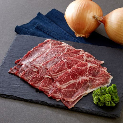 🇺🇸美國安格斯牛板腱片 (200g) ｜ 美國認證安格斯牛肉、肉質軟嫩帶筋Q彈、火鍋燒烤快炒首選（油花分佈均勻、牛香濃郁，輕鬆在家享受居酒屋級頂級肉片饗宴）